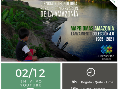 Lançamento da Coleção 4 do Mapbiomas Amazônia (1985-2021)
